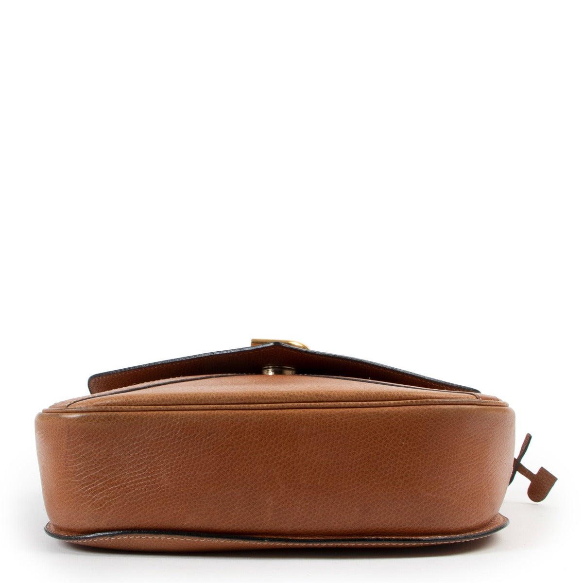 Shop authentic high-end designer vintageDelvaux Cognac Gold D Crossbody Bag at Labellov