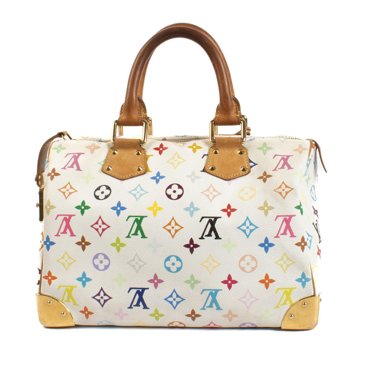 Louis Vuitton White Monogram Multicolore Speedy 30