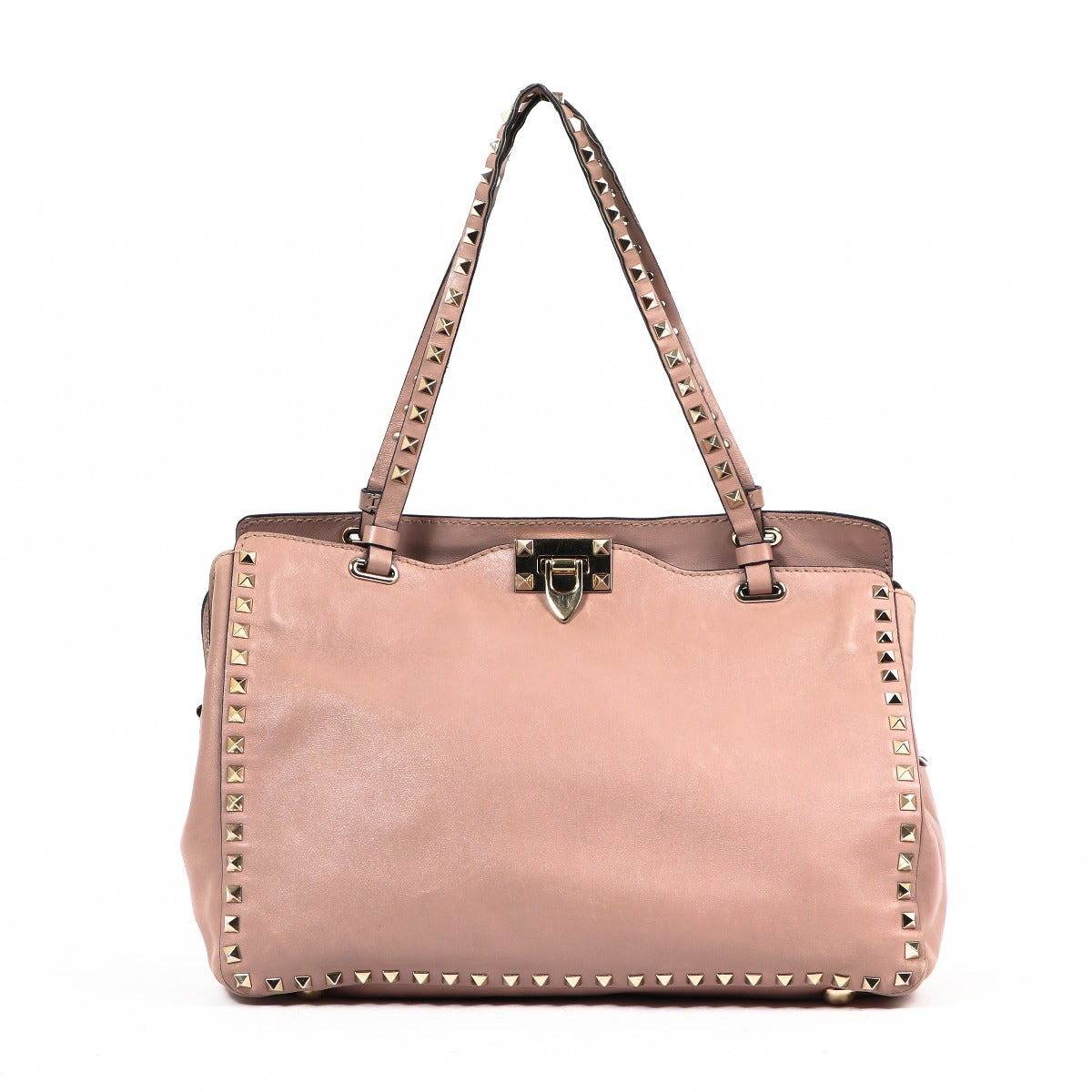 Buy an authentic second-hand Valentino Garavani Poudre Rockstud Shoulder Bag in good condition at Labellov in Antwerp.