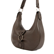 Buy an authentic Delvaux Taupe Leather Camille PM Shoulder Bag on LabelLov.com