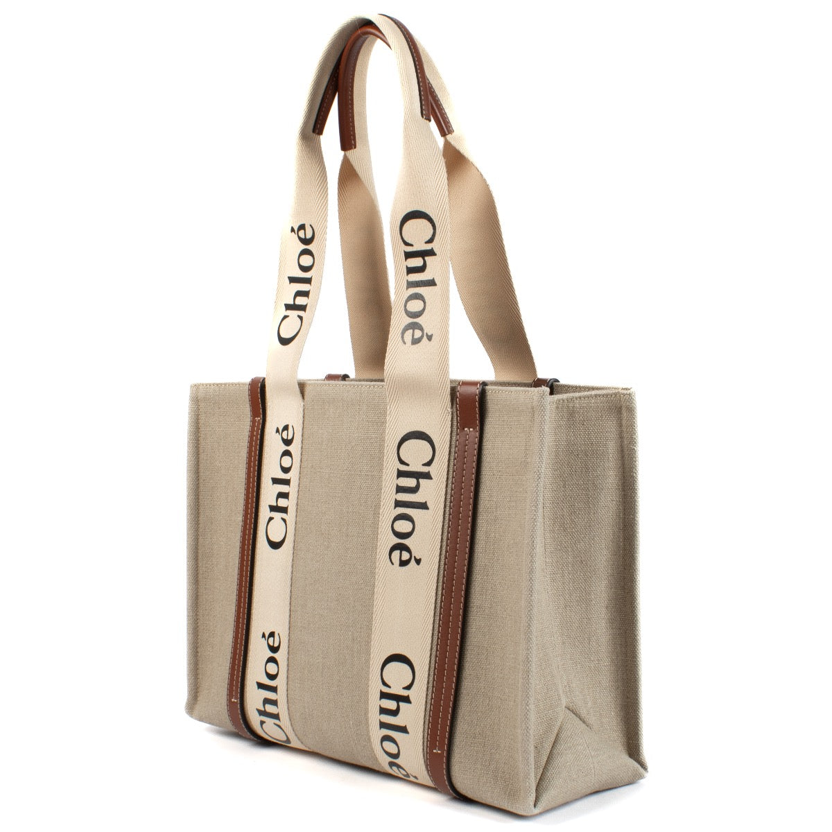 shop 100% authentic second hand Chloé Beige Woody Tote Bag on Labellov.com