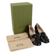 shop 100% authentic second hand Gucci Black GG Marmont Heels - Size 38 on Labellov.com