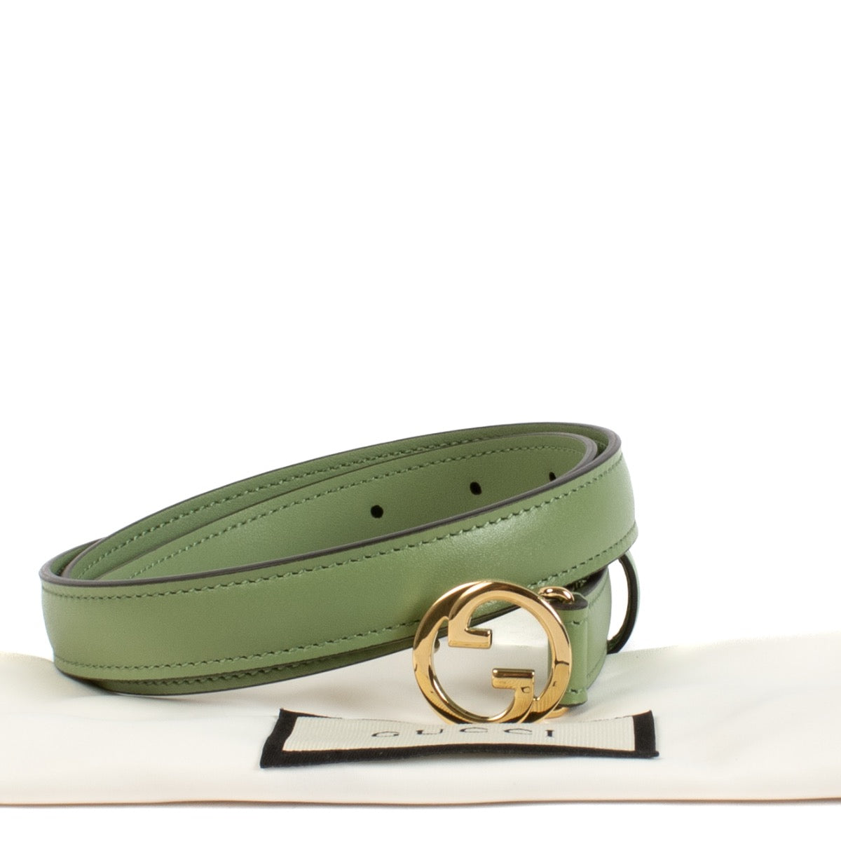 shop 100% authentic second hand Gucci Green Belt - Size 85 on Labellov.com