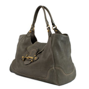 Shop safe online at Labellov in Antwerp, Brussels and Knokke this 100% authentic second hand Gucci Taupe Leather New Pelham Horsebit Shoulder Bag