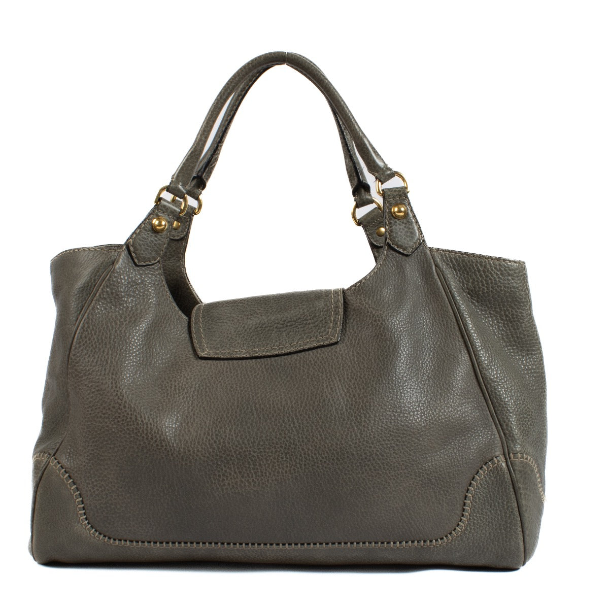 Shop safe online at Labellov in Antwerp, Brussels and Knokke this 100% authentic second hand Gucci Taupe Leather New Pelham Horsebit Shoulder Bag