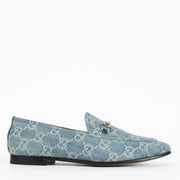 Authentic pre-loved Gucci New Jordaan GG Denim Loafers — Size 37.5 on Labellov.com