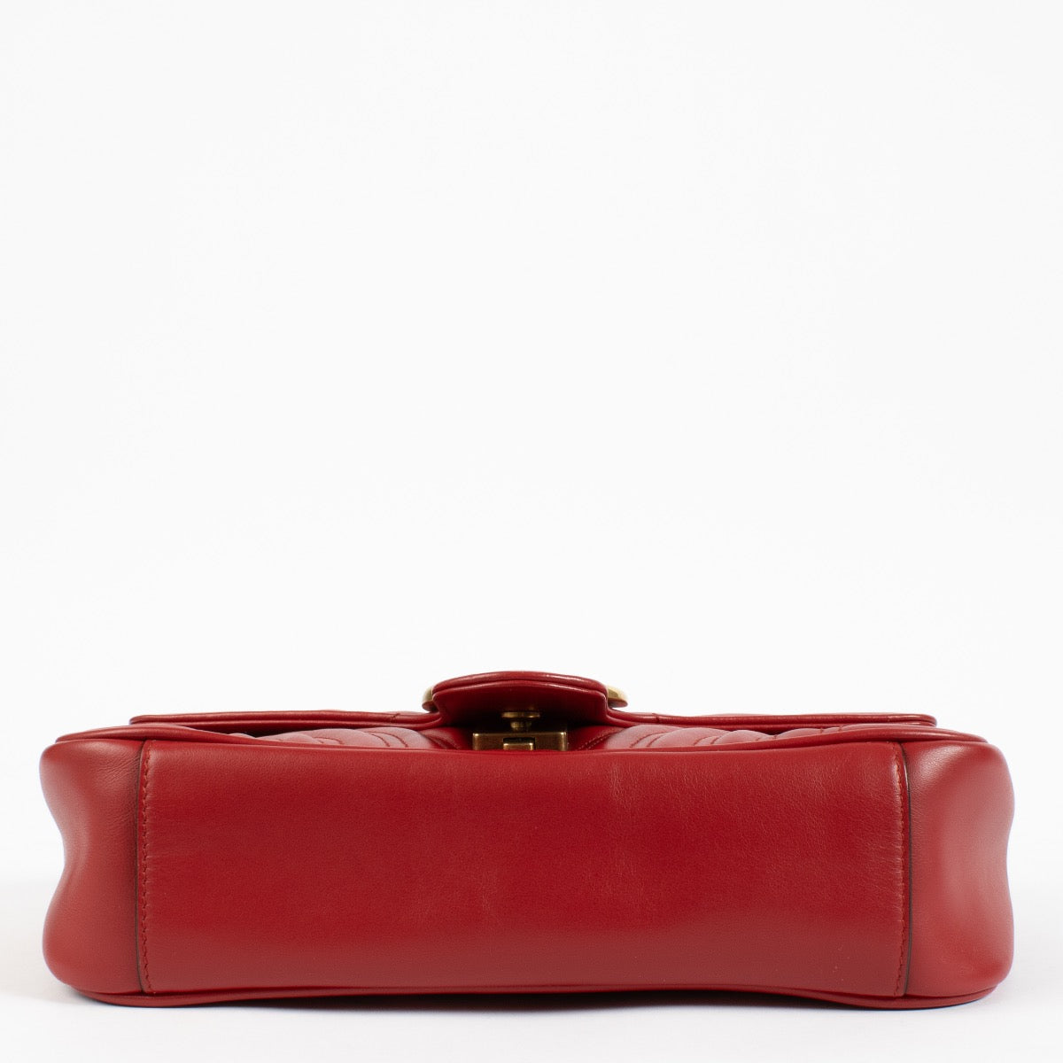 Gucci Rode Leren Medium GG Marmont Tas