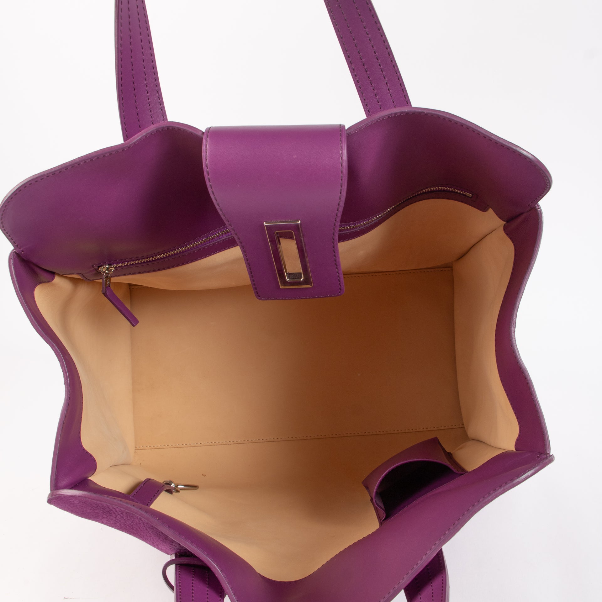 Delvaux Cardinal Santiag Nubuck Simplissime Tote Bag