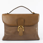 Authentic pre-loved Delvaux Brown Brillant Briefcase on Labellov.com