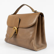 Authentic pre-loved Delvaux Brown Brillant Briefcase on Labellov.com