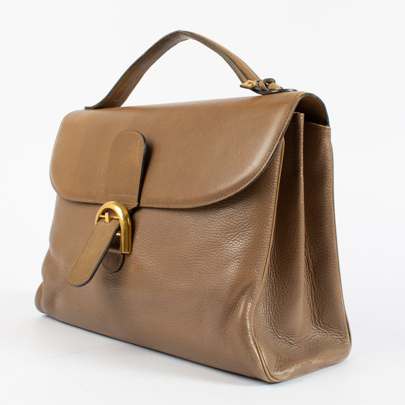 Authentic pre-loved Delvaux Brown Brillant Briefcase on Labellov.com