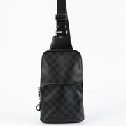 Authentic pre-loved Louis Vuitton Damier Graphite Avenue Sling Crossbody on Labellov.com