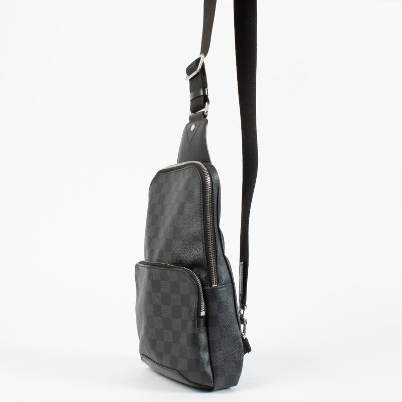 Authentic pre-loved Louis Vuitton Damier Graphite Avenue Sling Crossbody on Labellov.com