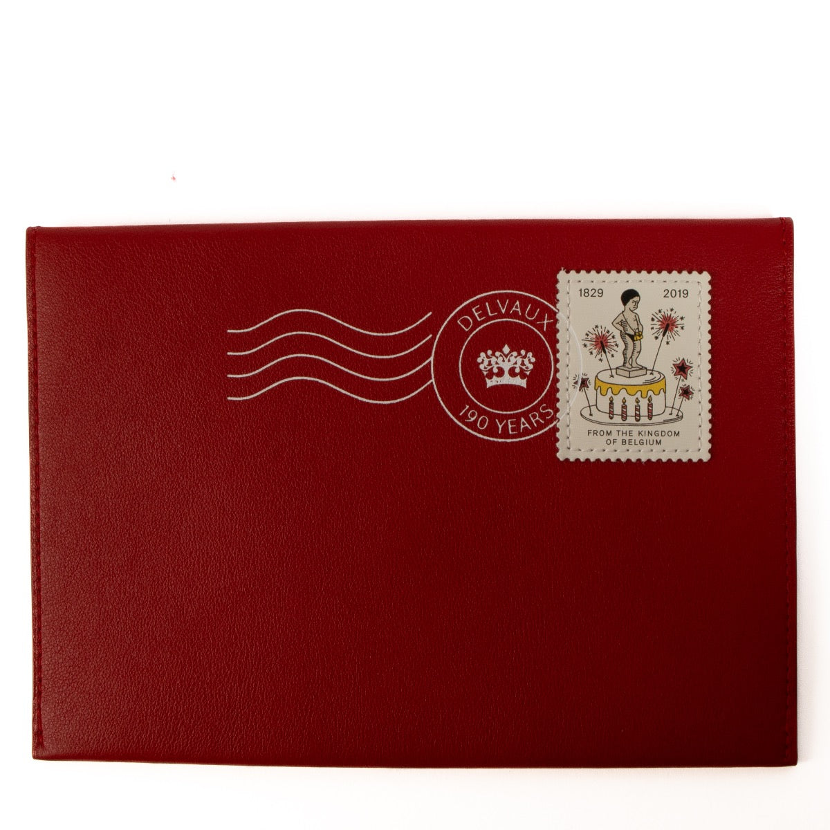 Shop safe online at Labellov in Antwerp, Brussels and Knokke this 100% authentic second hand Delvaux Red Calf Souple Kiss M Pouch
