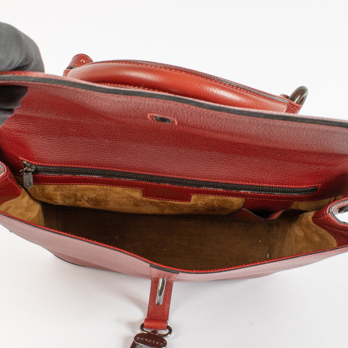 Authentic preloved Delvaux Red Leather Bag on Labellov.com