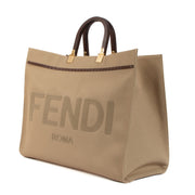 Shop safe online at Labellov in Antwerp, Brussels and Knokke this 100% authentic second hand Fendi Beige Canvas Large Sunshine Tote Bag