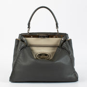 Authentic preloved Fendi Grey Medium Peekaboo Bag on Labellov.com