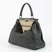 Authentic preloved Fendi Grey Medium Peekaboo Bag on Labellov.com