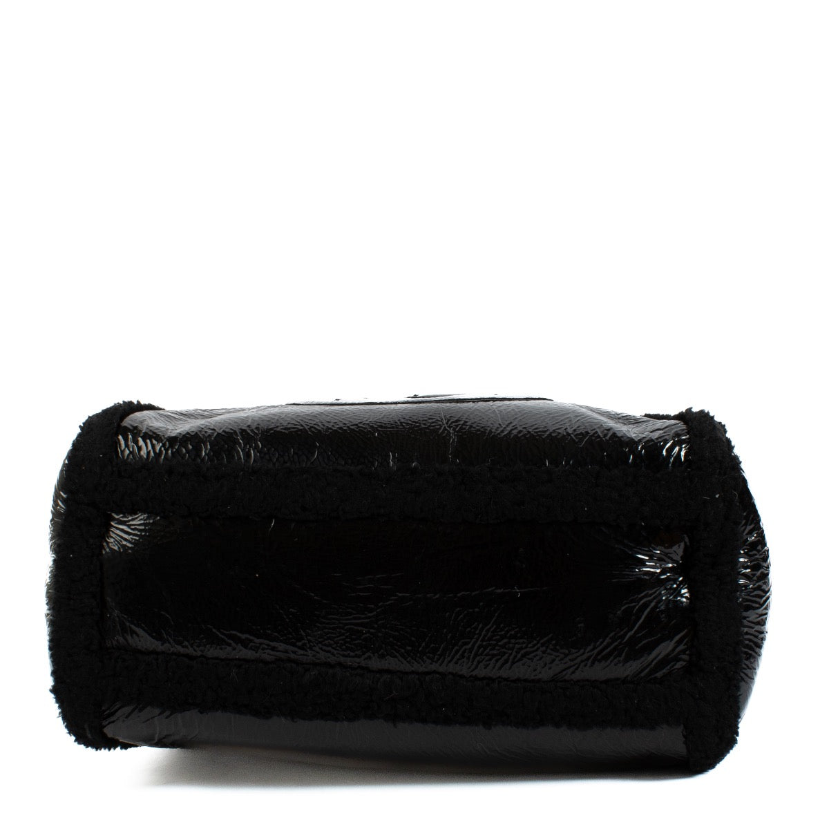 shop 100% authentic second hand Gucci Black Patent Leather Fur Trim Soho Bag on Labellov.com
