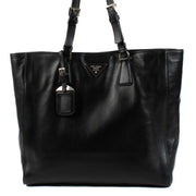 shop 100% authentic second hand Prada Black City Calf Shopper on Labellov.com