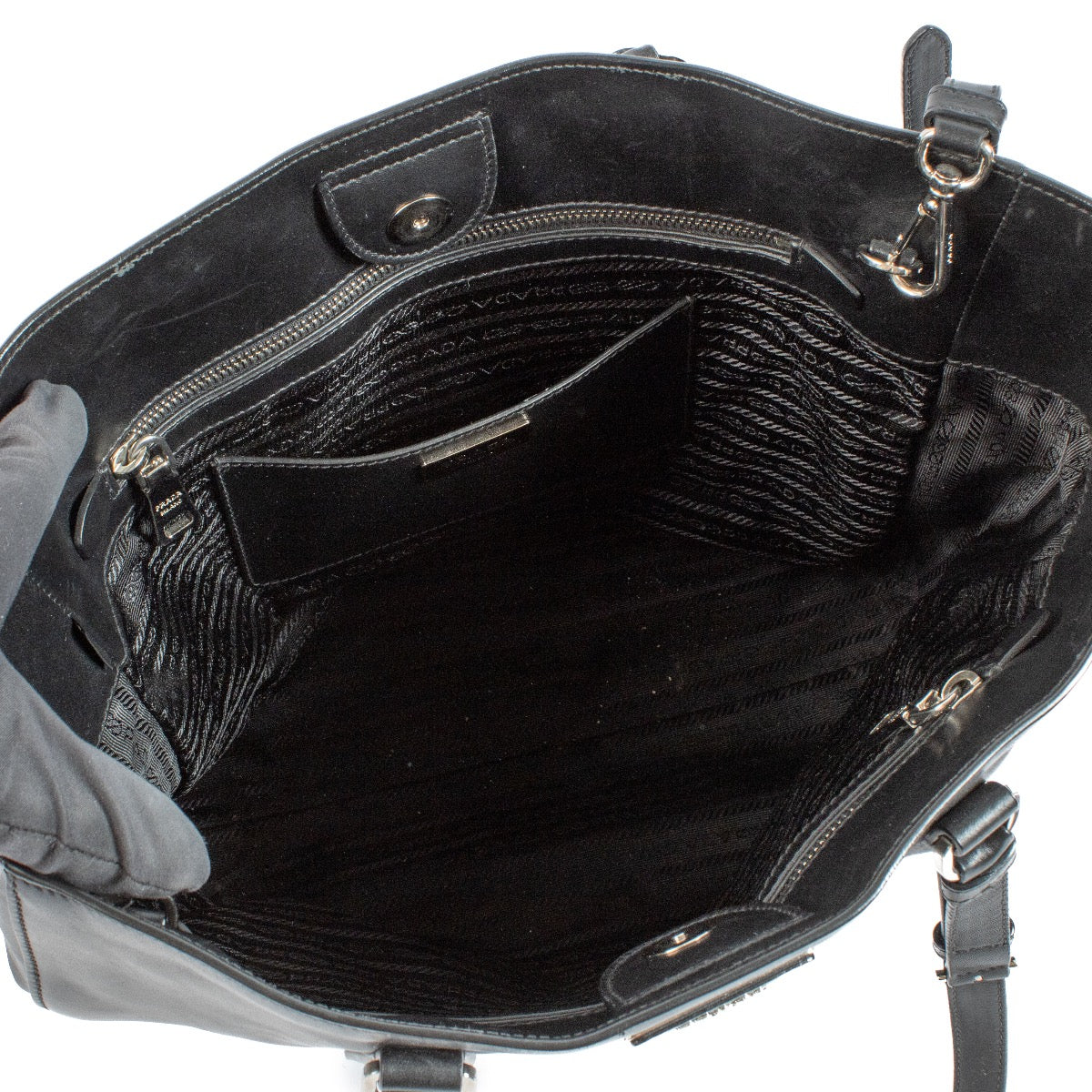shop 100% authentic second hand Prada Black City Calf Shopper on Labellov.com