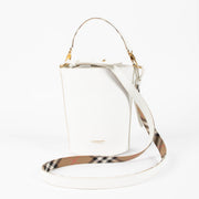 Shop this authentic Burberry White Small Bucket Bag pre-loved on Labellov.com 