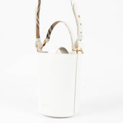 Shop this authentic Burberry White Small Bucket Bag pre-loved on Labellov.com 
