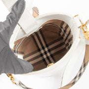 Shop this authentic Burberry White Small Bucket Bag pre-loved on Labellov.com 