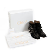 Shop safe online at Labellov in Antwerp, Brussels or Knokke this 100% authentic second hand Chloé Susanna Black Leather Stud Short Boots