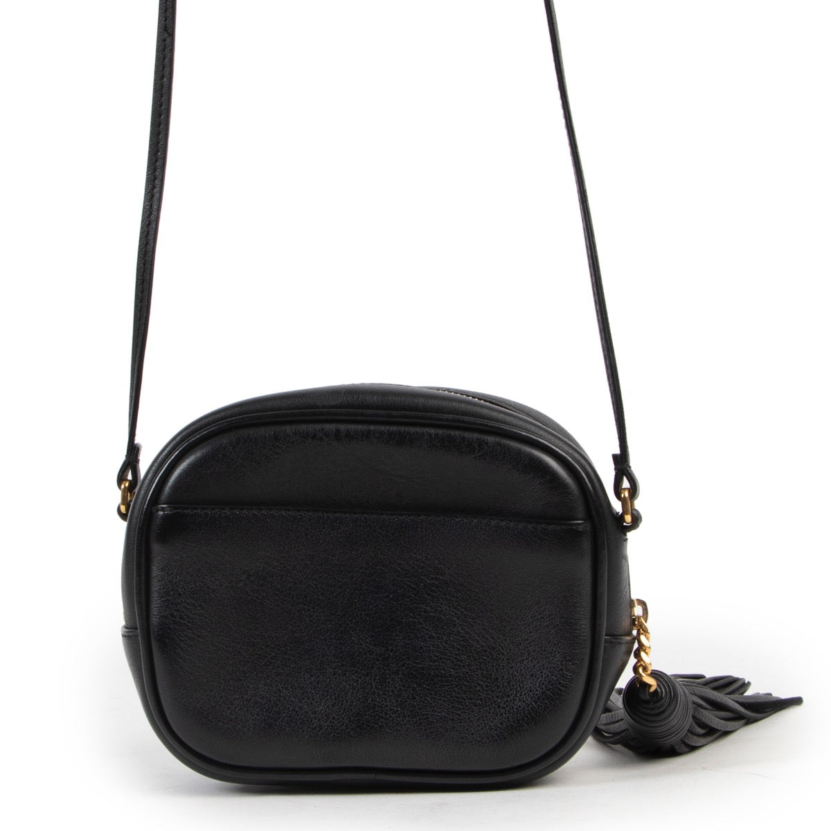 Shop safe online 100% authentic second hand Saint Laurent Black Lou Crossbody Bag in very good, excellent condition at the right price at Labellov in Antwerp.