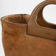 Shop the authentic Max Mara Camel Shearling Tote Bag on Labellov.com.