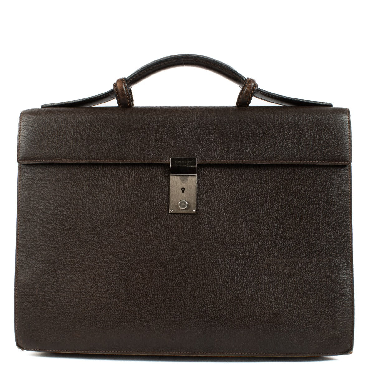 shop 100% authentic second hand Delvaux Brown Leather Briefcase on Labellov.com