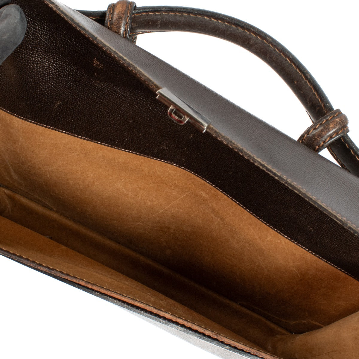 shop 100% authentic second hand Delvaux Brown Leather Briefcase on Labellov.com