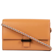 Caroline De Marchi Camel Leather Shoulder Bag available online at Labellov secondhand luxury