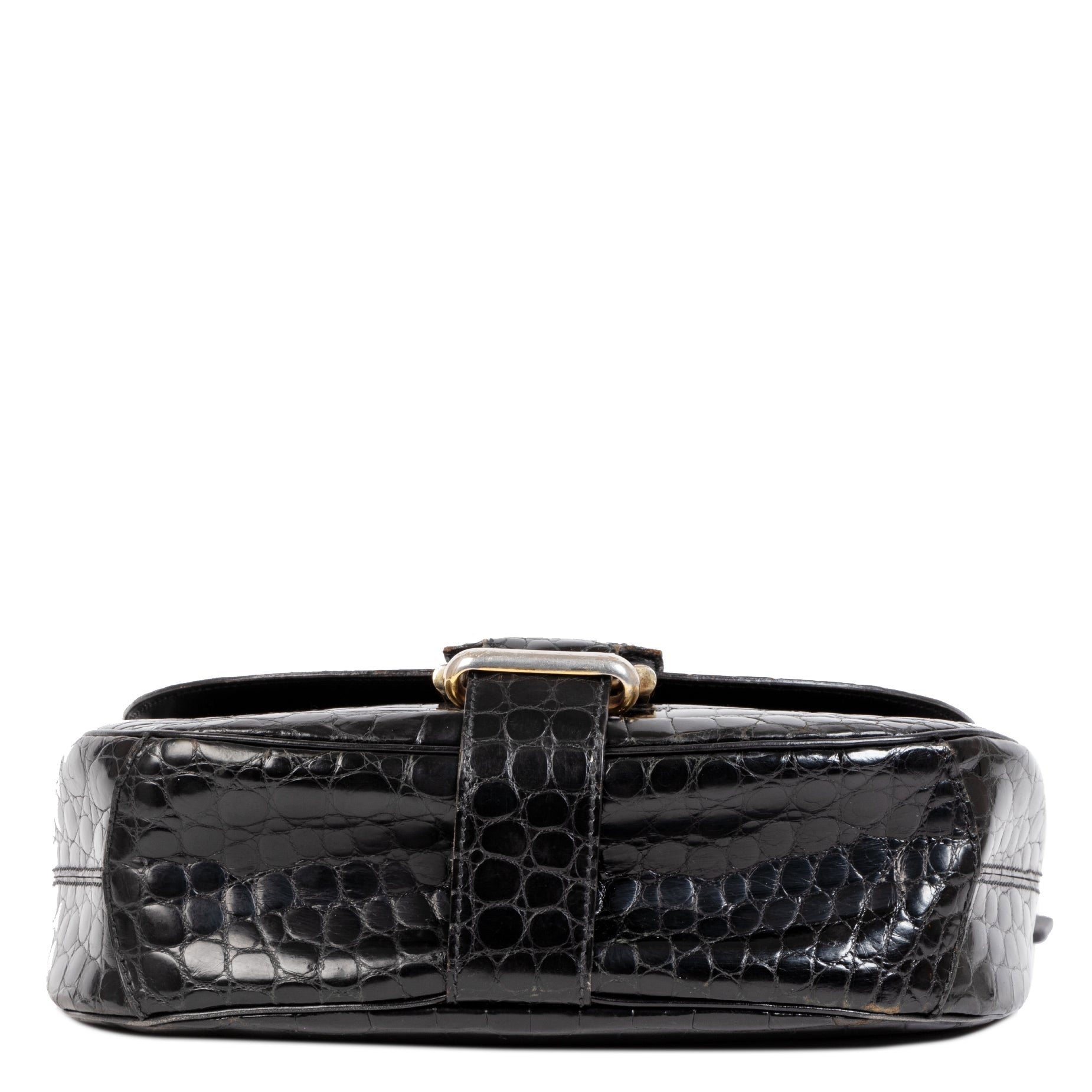Delvaux Black Cavaliere Croco Shoulder Bag for the best price online at Labellov