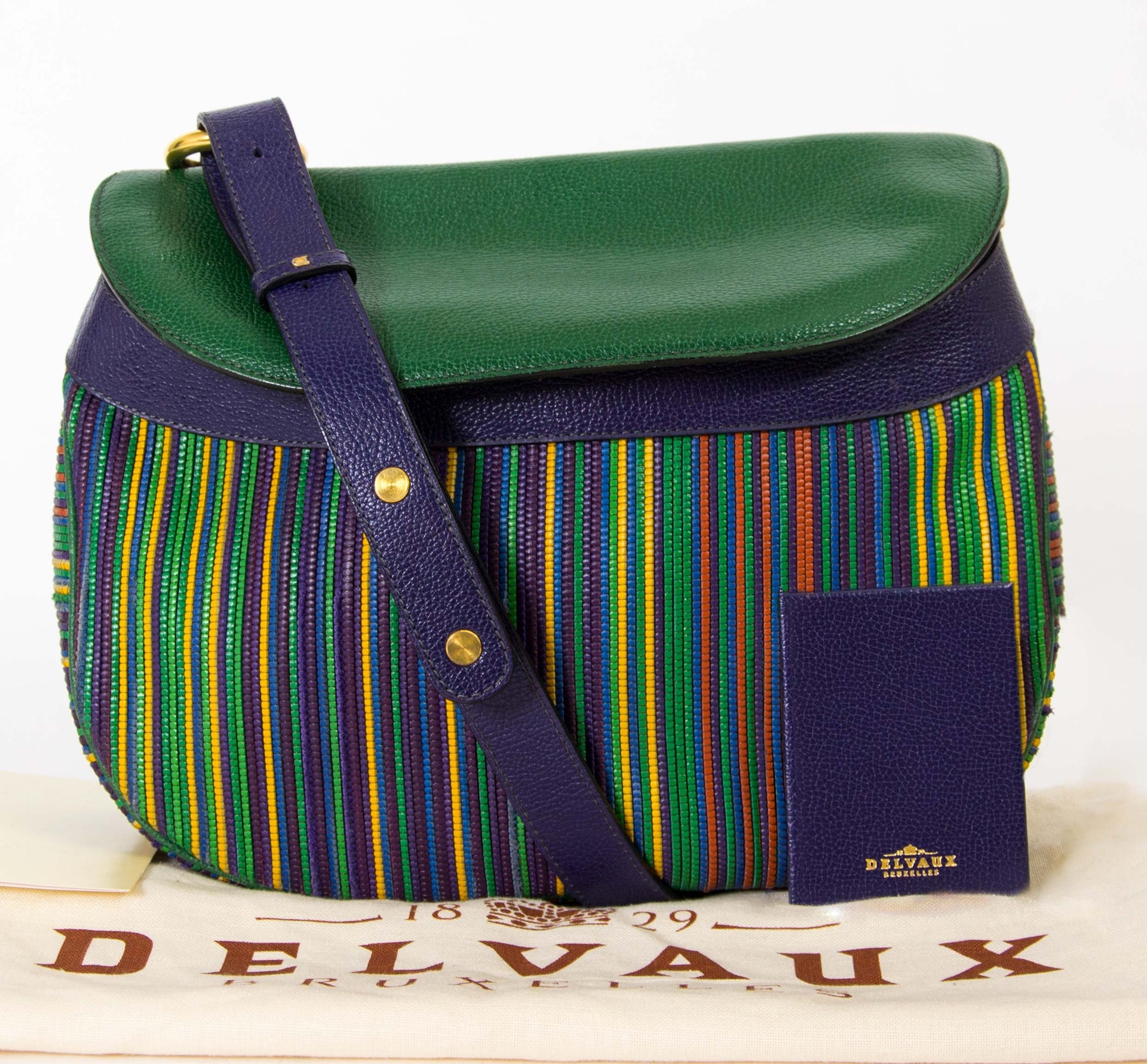 buy Delvaux Multicolor Toile De Cuir Shoulder Bag and pay save online