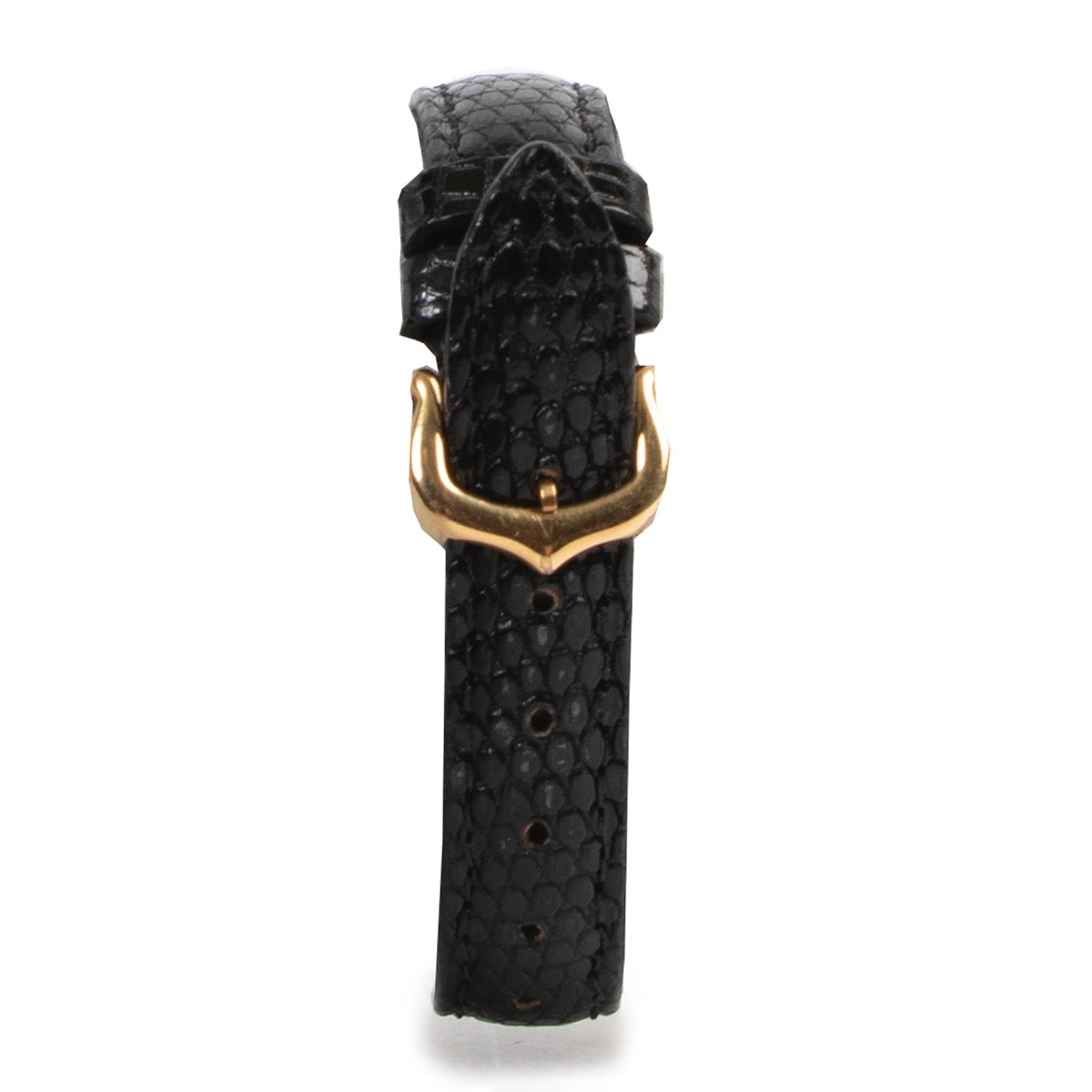 Must de Cartier Must Vendôme Vermeil Black Lizard Watch