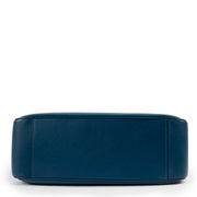 shop authentic second hand Delvaux Blue Louise Hobo MM Allure Vernis Shoulder Bag at Labellov