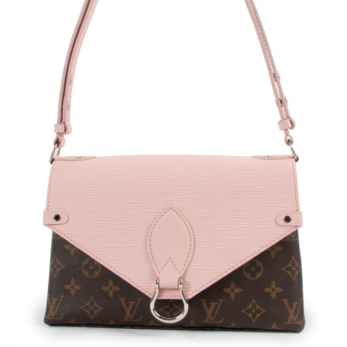 Louis Vuitton Saint Michel Monogram Rose Ballerine Epi Leather