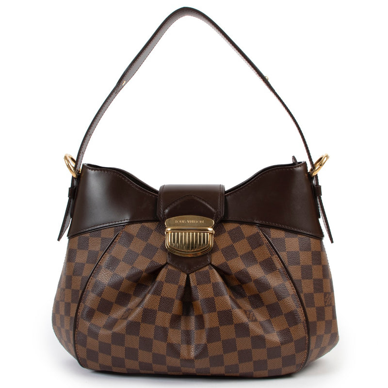 Buy an authentic second hand Louis Vuitton Damier Ebène Sistina MM bag at Labellov