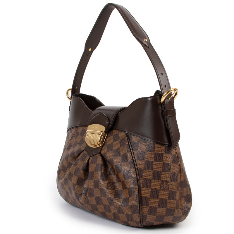 Buy an authentic second hand Louis Vuitton Damier Ebène Sistina MM bag at Labellov