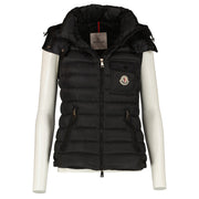 Moncler Black Glycine Sleeveless Lightweight Down Jacket