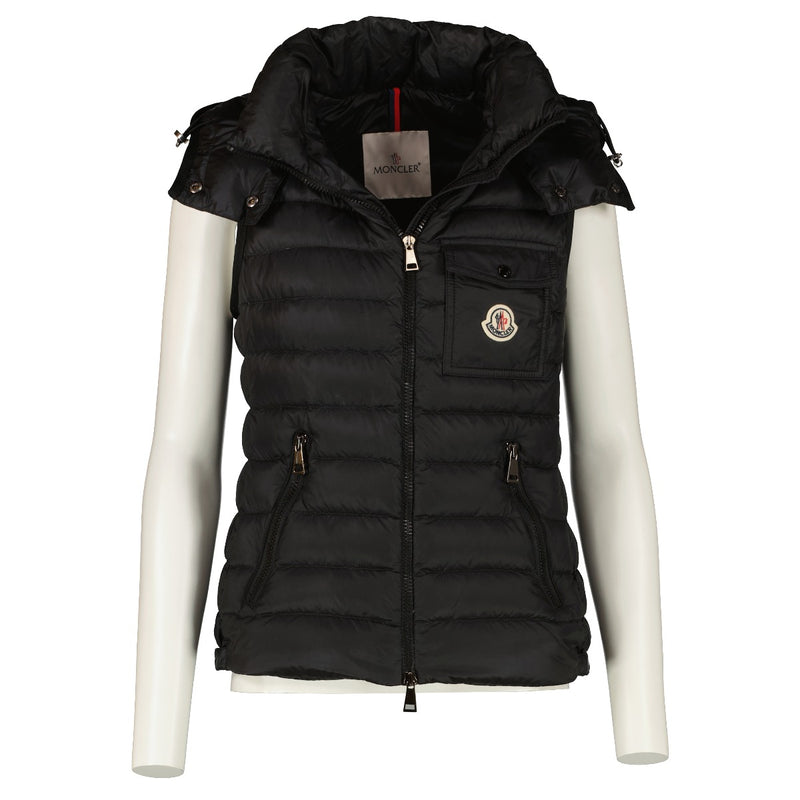 Moncler Black Glycine Sleeveless Lightweight Down Jacket