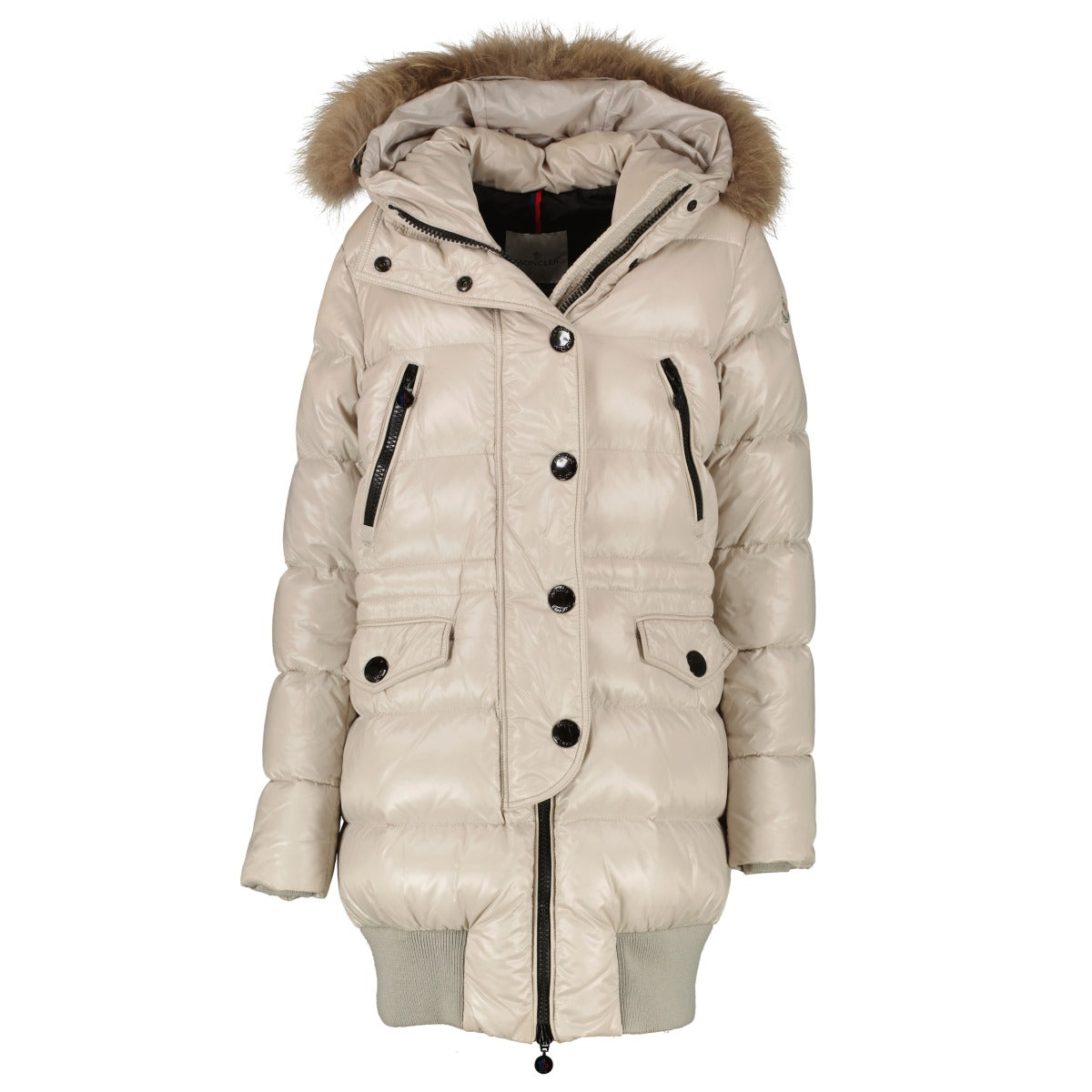 Moncler Pearly White Loire Down Jacket