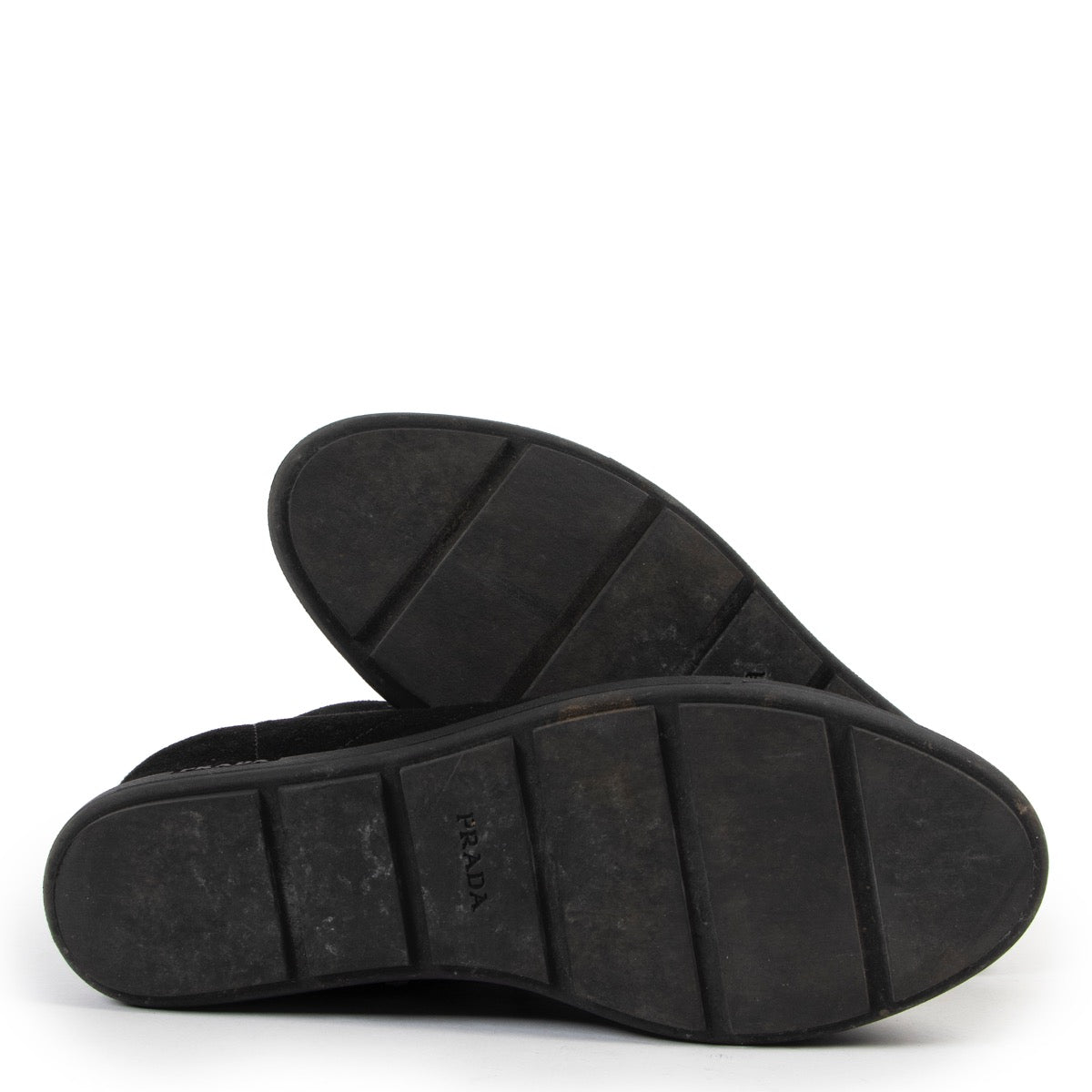 Buy an authentic pair of Prada black sneakers with heel size 37 at Labellov