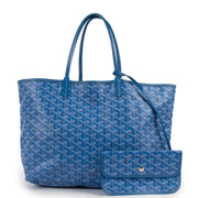 Shop safe online at Labellov 100% authentic second hand Goyard Blue St. Louis PM Tote Bag in very good condition