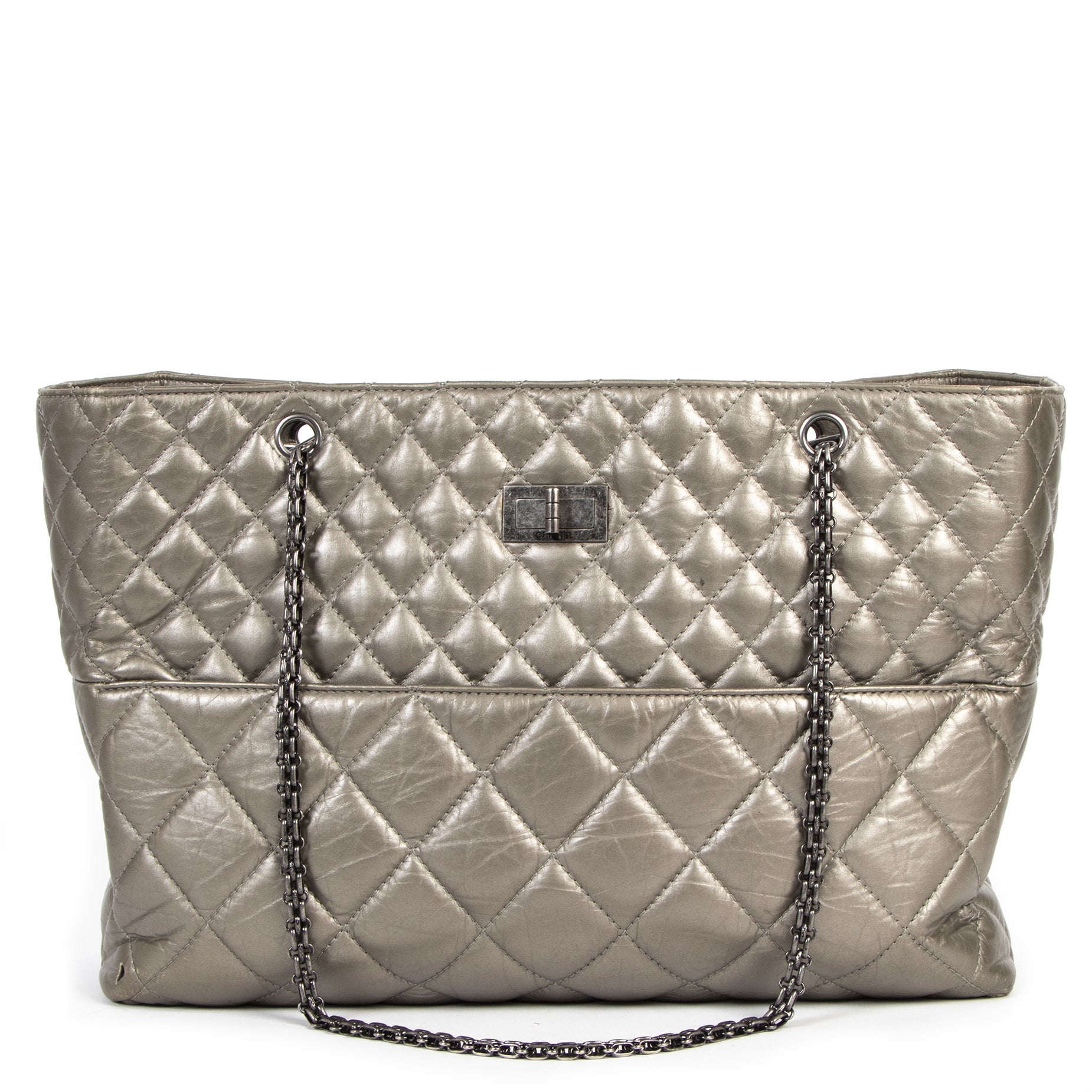 Chanel Metallic 2.55 Shopper