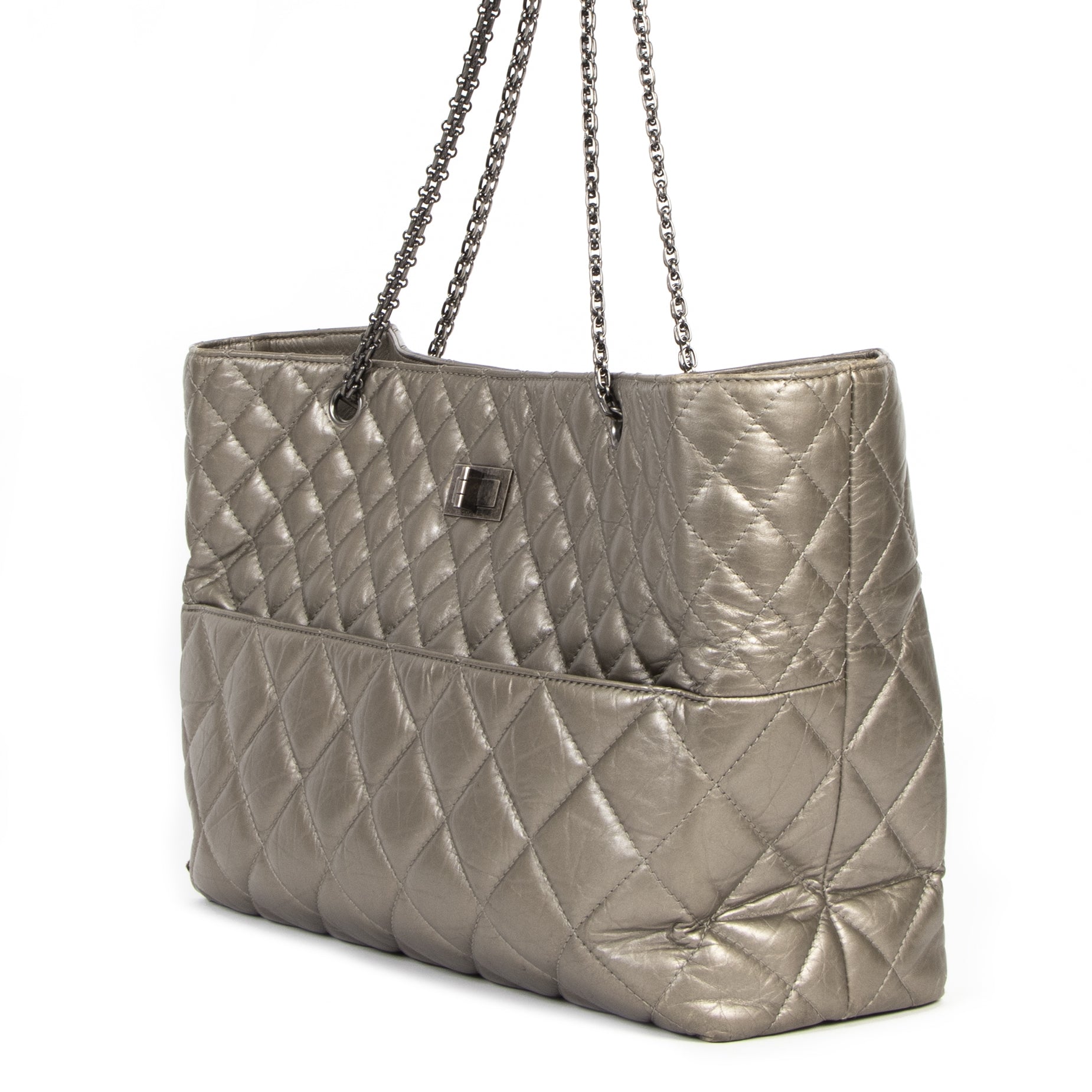 Chanel Metallic 2.55 Shopper
