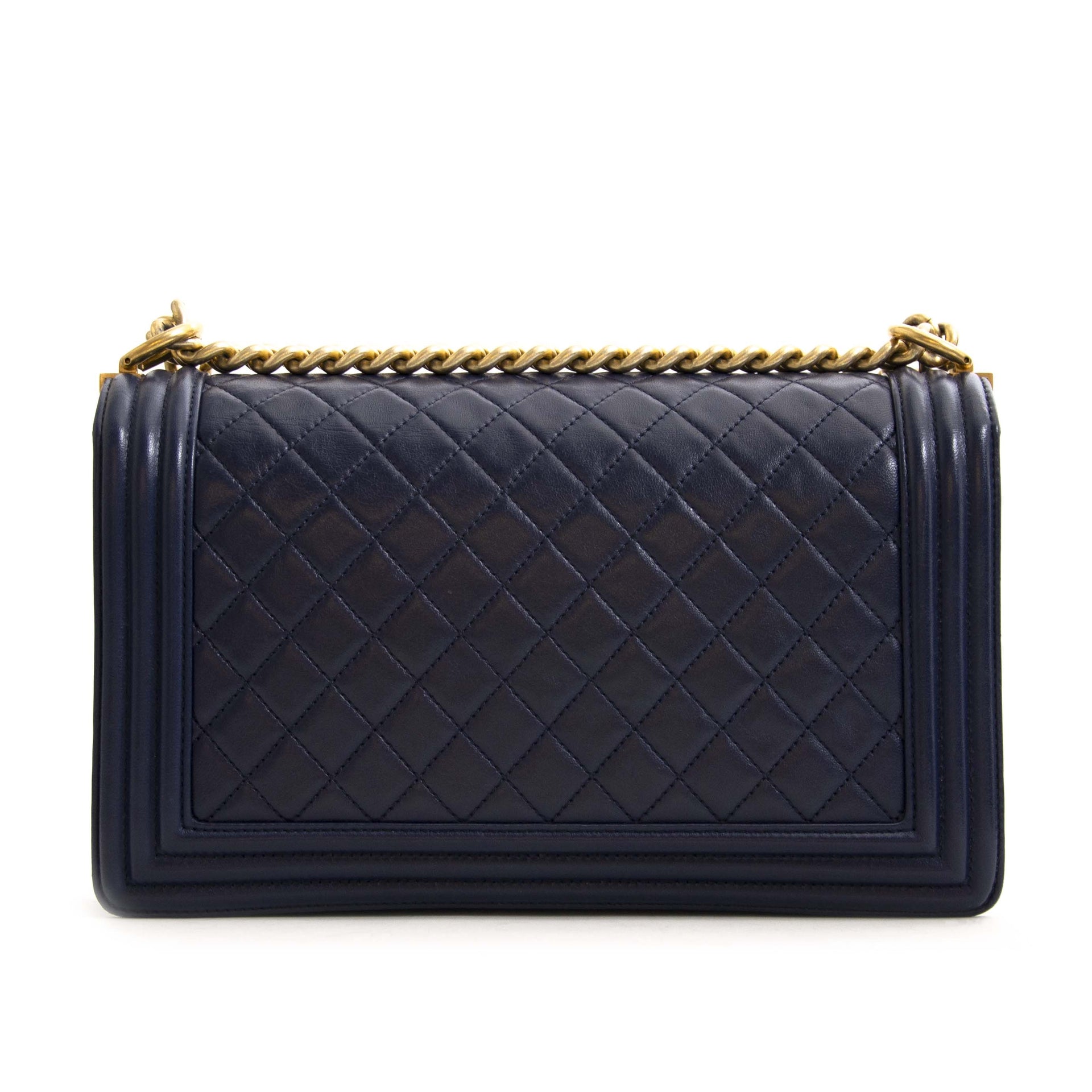 Chanel Blue New Medium Boy Bag