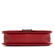 Chanel New Medium Red Stitched Boy Bag